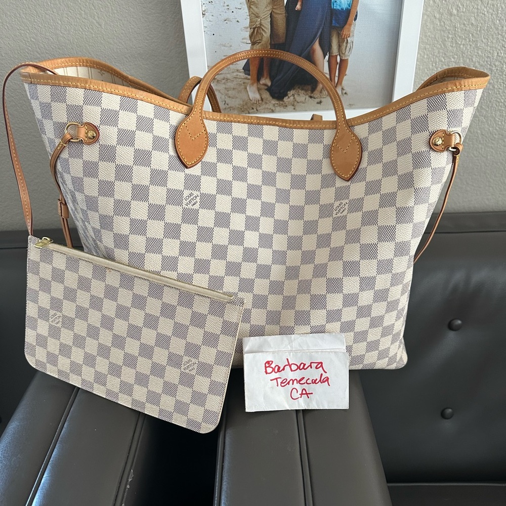Louis Vuitton Azur GM Neverfull with Pouch